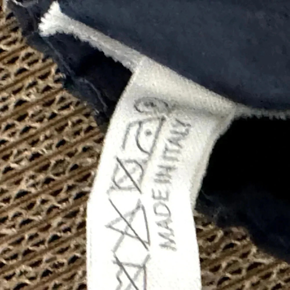 H+ Hannoh Wessel Pierangela Pants Navy Blue Pinstripe Size 36 Small NWT - Picture 9 of 12